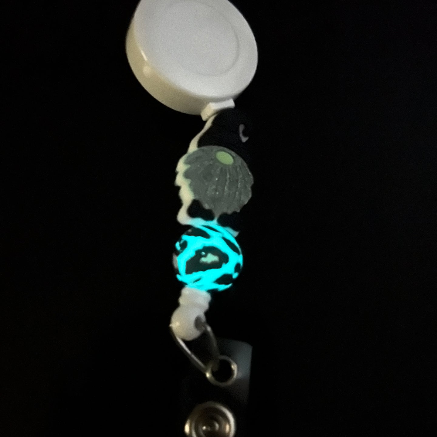 Black Gnome Glow In The Dark Badge Reel